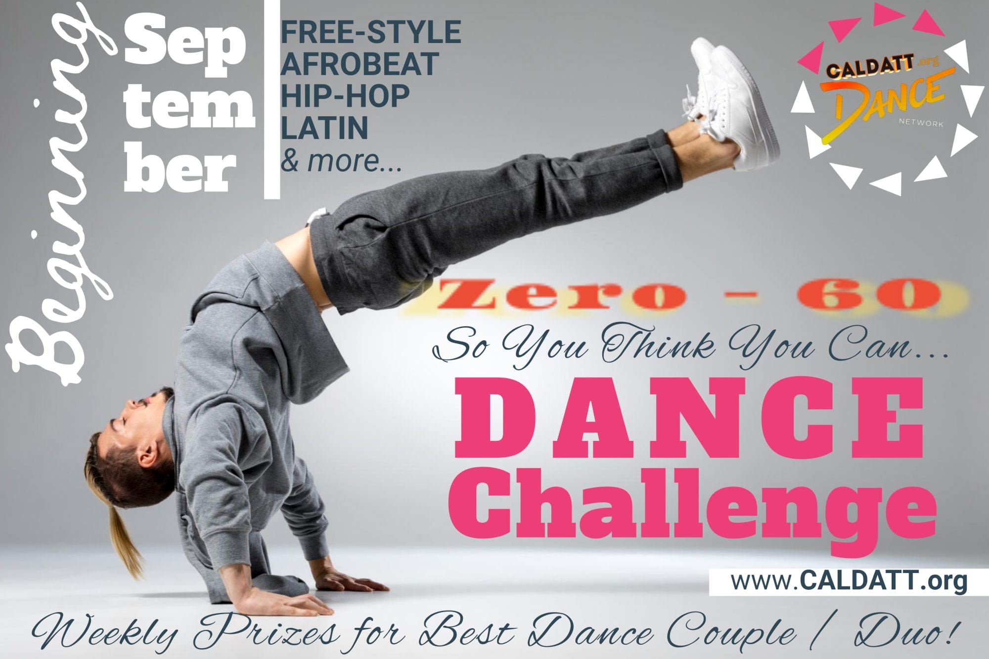 Zero to Sixty (0-60) Dance Challenge - https://CALDATT.org Diamond Club Dance & Fitness Training Program